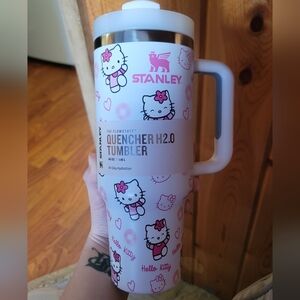 Pink and White HK 40oz Quencher Tumbler